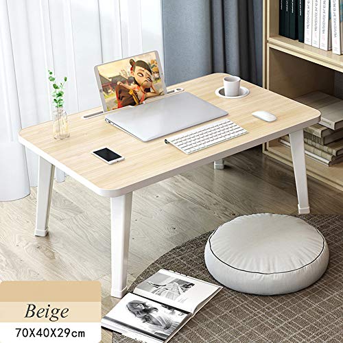 Flat Bed Computer XM&LZ Foldable Bed Computer Workstation,Small Writing Desk with Groove ...