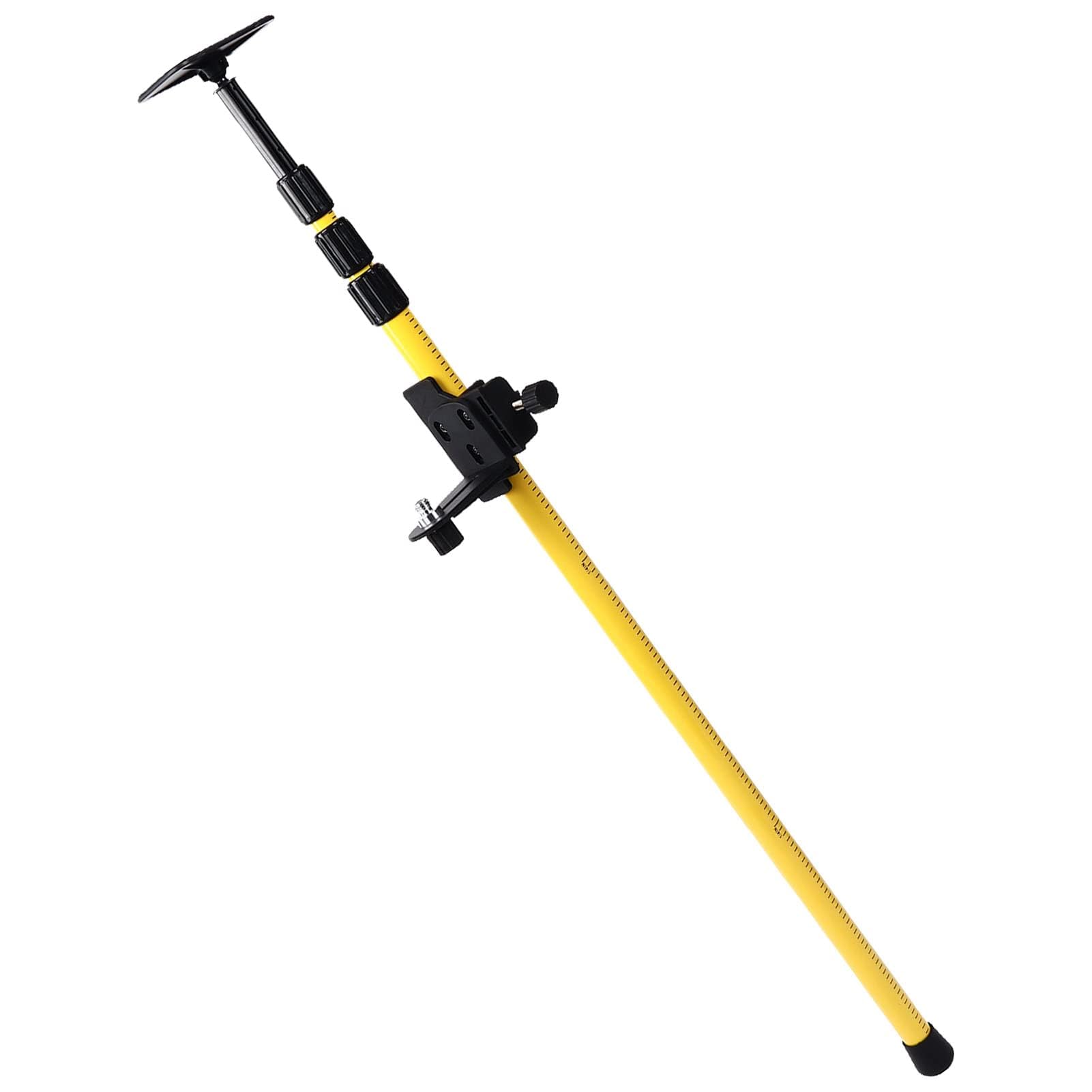 Asta Telescopica per Livello, Asta di Supporto Telescopica 2,8 M, Supporto Telescopico, Asta di Montaggio Regolabile per Rotativi e di Linea