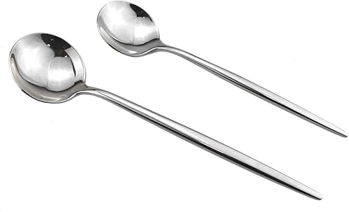 Miniatura 4 de Gugrida Juego de cubiertos portátiles  Juego de cubiertos de 20 piezas  Acero inoxidable 1810  Plateado pulido espejo  Utensilios modernos elegantes