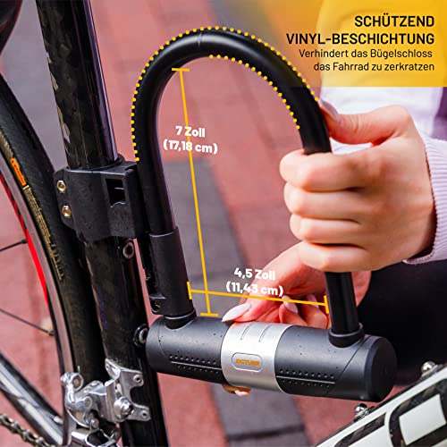 Bügelschloss Sigtuna Fahrradschloss 16 mm aus gehärtetem Stahl