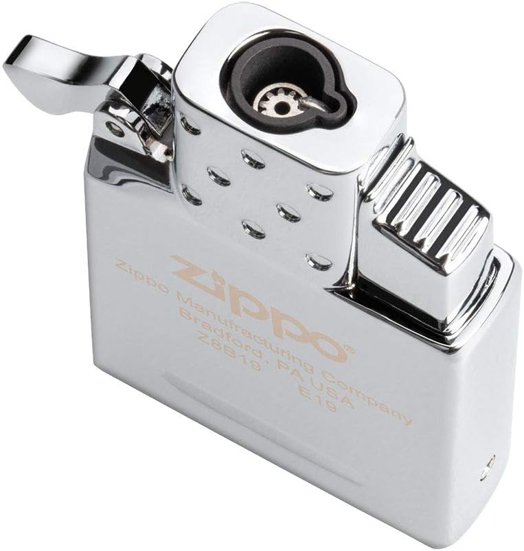 Zippo 65839 Gas Lighter, Inside Unit, Single Torch, No Gas, Silver