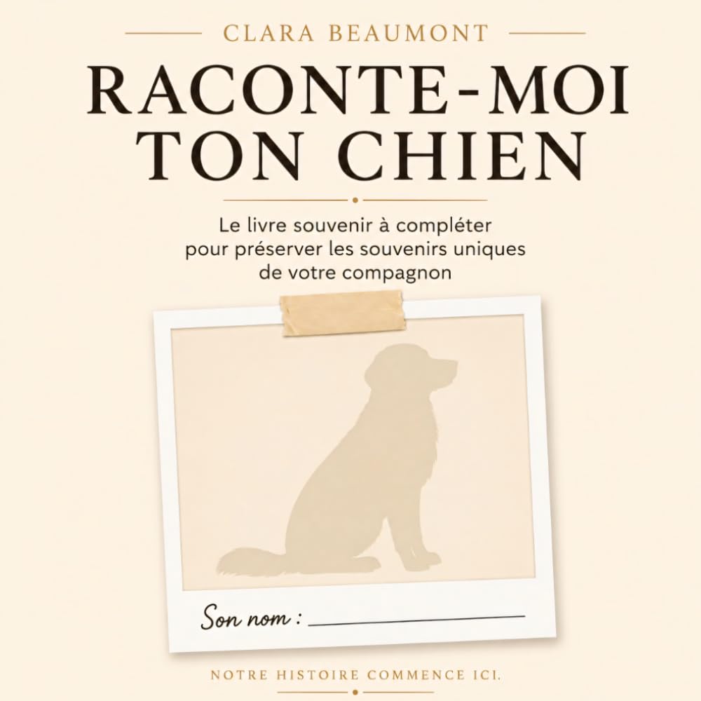 Raconte-moi ton chien: Le livre souvenir à compléter pour préserver l'histoire de votre compagnon
