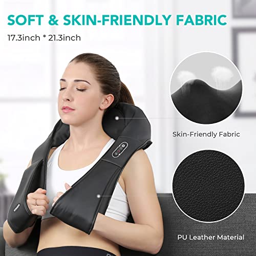 Massagegerät Nackenmassagegerät mit Wärme , Shiatsu Rückenmassagegerät mit 3D-Massage für Schulter Nacken Rücken im Büro Zuhause - Image 6