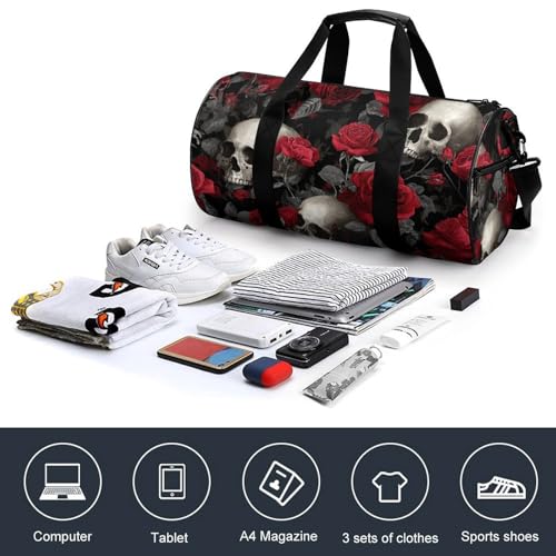 Bolsa de viaje cilíndrica espaciosa para llevar todo tu equipaje 4
