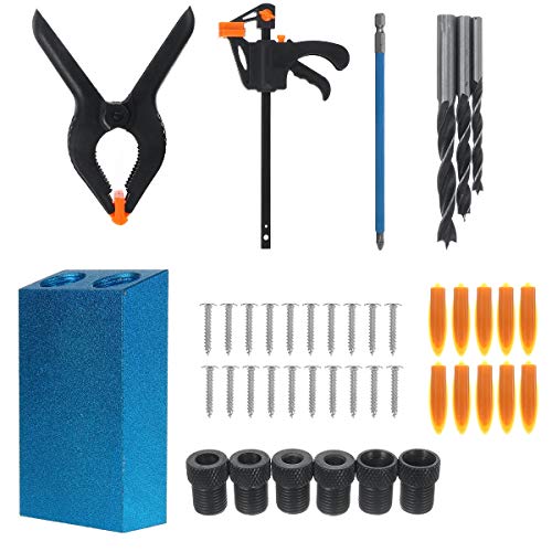 Bricolaje y herramientas conjunto de herramientas con dowel drill para madera 2