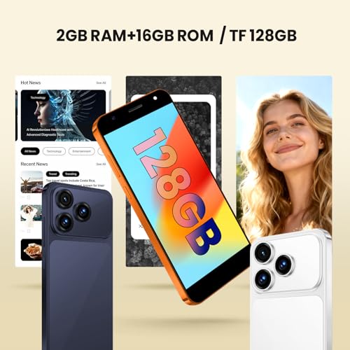 Smartphone 4G pas cher écran 6,3 pouces double SIM extension 128Go bleu - 2