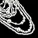 Thkmeet Gatsby 1920s Multilayer Faux Pearl Necklace Long Sweater Chain Necklace Earrings for Women Vintage Bridal Jewelry Set