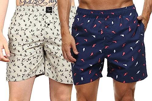 Image of Tapia Men's Cotton Regular All Over Print Boxer Shorts