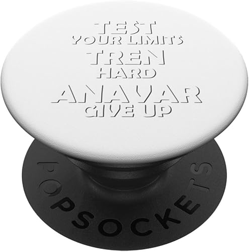 Test Your Limits Tren Hard Funny Bodybuilding Gym Design PopSockets Standard PopGrip