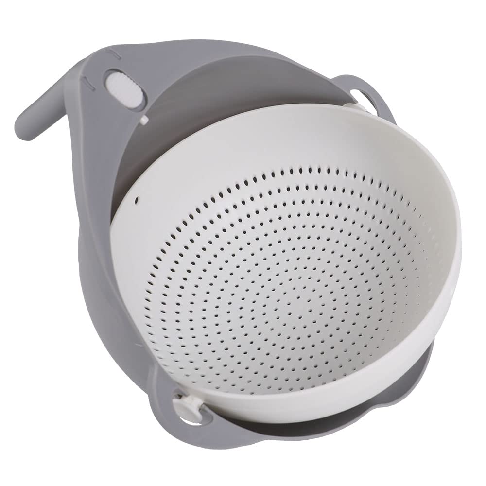 Wehouseware® Cuenco Escurridor Multifunción Con Asa De Agarre Para Cocina - Colador De Arroz