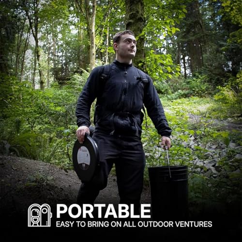 image for 72 HRS Premium Portable Camping Toilet Seat with Lid for 5 Gallon Buck