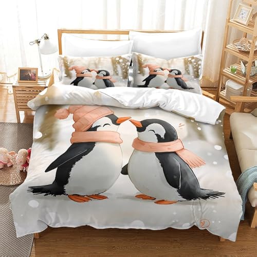 Housse de couette King 220x240cm microfibre imprimée 3D - 3