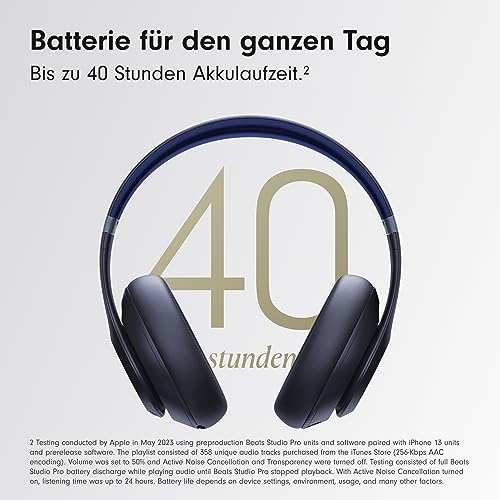 Beats Studio Pro – Komplett Kabellose Bluetooth Noise Cancelling Kopfhörer – Personalisiertes 3D Audio, USB-C verlustfreies Audio… – Ansicht 3