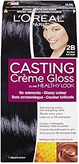 L'Oreal Healthy Look Creme Gloss Hair Color, 2B Blue Black