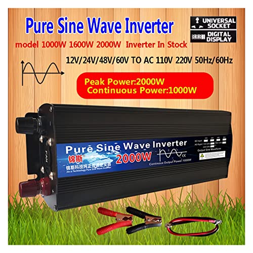 Convertisseur de puissance 2000W 60Hz à onduleur pure sinus haute performance