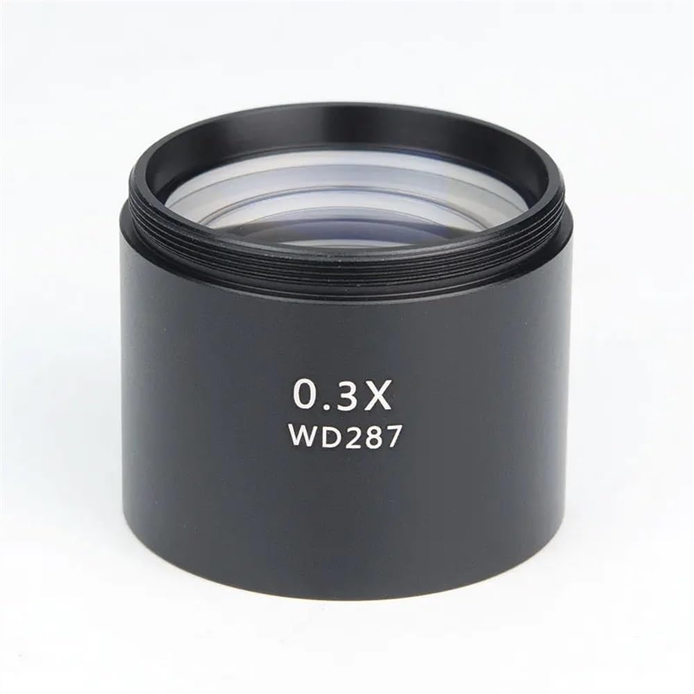 Ricambi per Microscopi da Laboratorio Microscopio Lente Ausiliaria 0.3X/0.75X/1.5X Obiettivi Ausiliari Stereo di Barlow Filettatura M48 for Zoom Trinoculare Binoculare