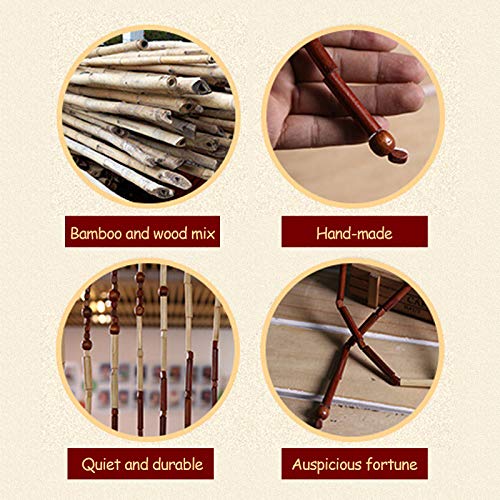 Rideau de perles en bois pour porte et salon style bohème - 3