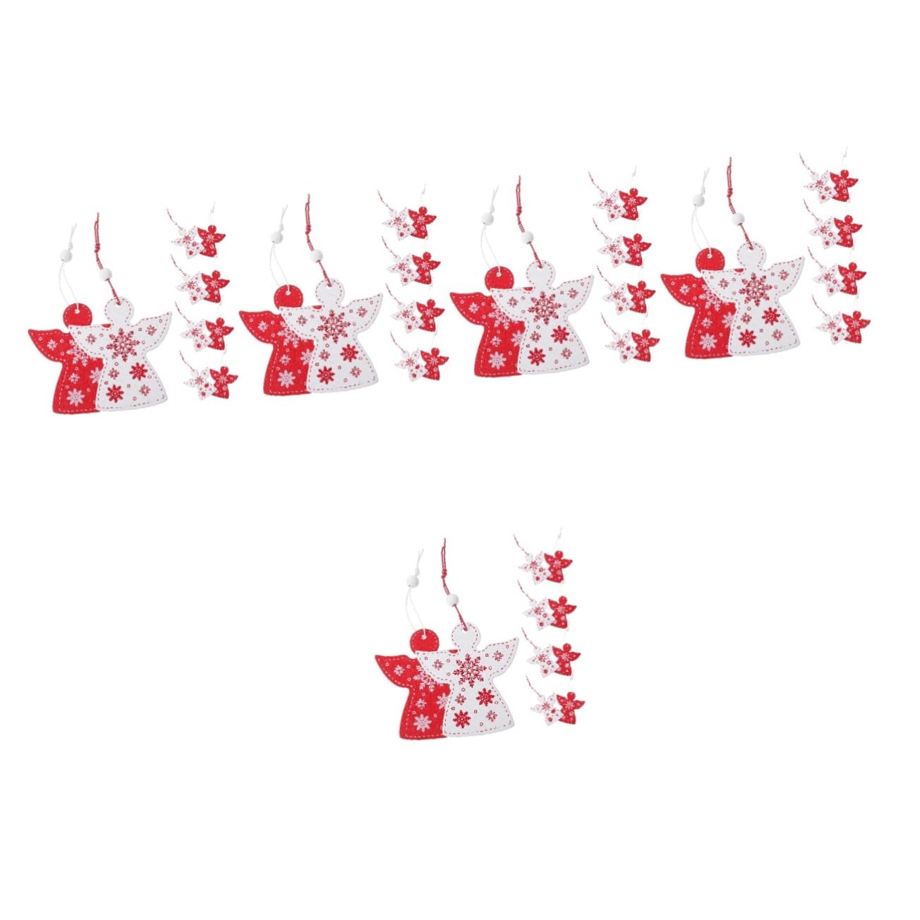SEWACC 100piezas Adornos Colgantes De Ángel De Madera Para Decoración De Árbol De Navidad y De Invierno Decoraciones Navideñas Para y Jardín