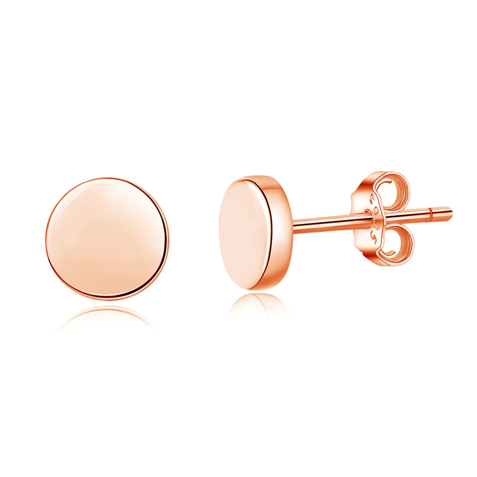 Deyanse Ohrstecker Silber 925 für Damen - Hypoallergene Rund Stern Herz Ohrringe, Schlafen Knorpel für Mehrere Piercings - Schmuck Mit Geschenk Box