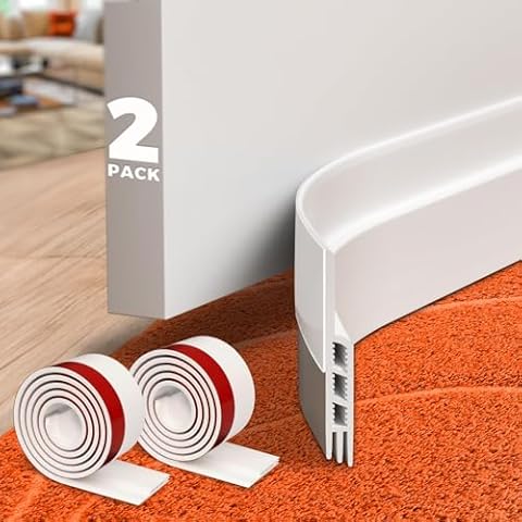 Holikme 2-Pack Door Draft Stopper Cover