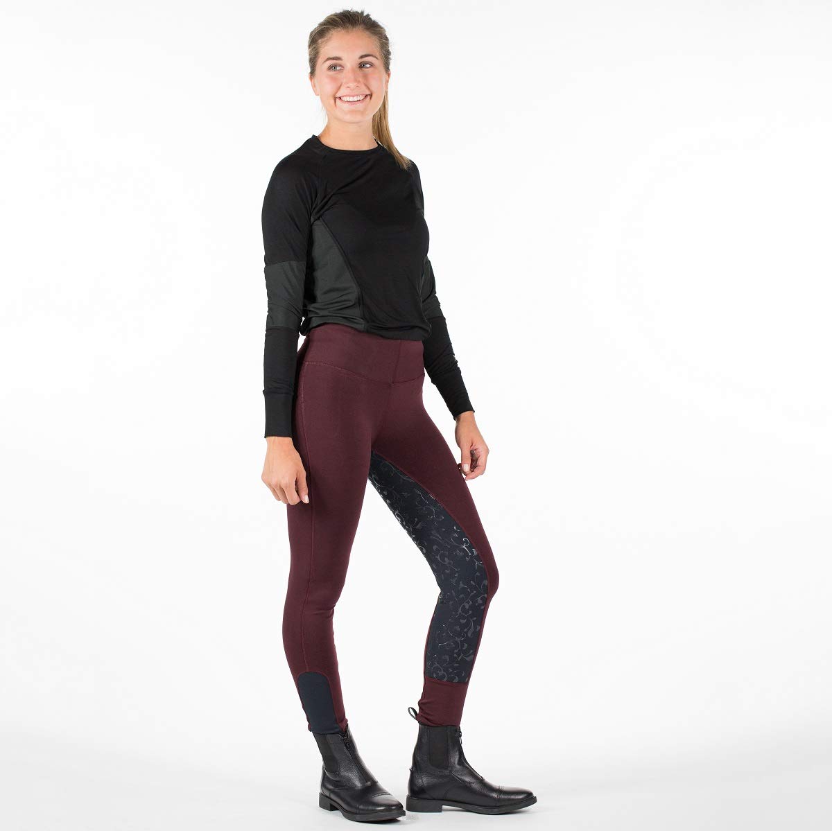 Horze Women's Ladies Beige Crown Full Seat Silicone Grip English Riding Schooling Breeches (US 24/EU 36)