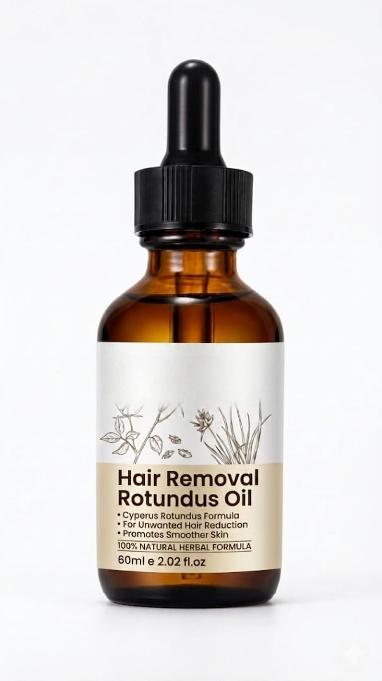 Cyperus Rotundus (Nagarmotha) Oil for Hair Reduction | Natural Body Oil for Unwanted Hair Care | Moisturizing, Skin Soothing & Pore Tightening Formula | Herbal Oil for Men & Women-picture-48