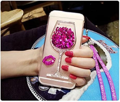 Miniatura 5 de Funda líquida para Samsung Galaxy S9 Plus, diseño de arena movediza con diseño de diamante 3D con purpurina brillante y estrellas flotantes,