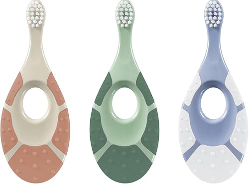 Miniatura 8 de Jordan | Step 0 - Cepillo de dientes para entrenamiento | Sin BPA, higiénico, solución de dentición 2 en 1 y cepillado temprano para bebés | Rosa |