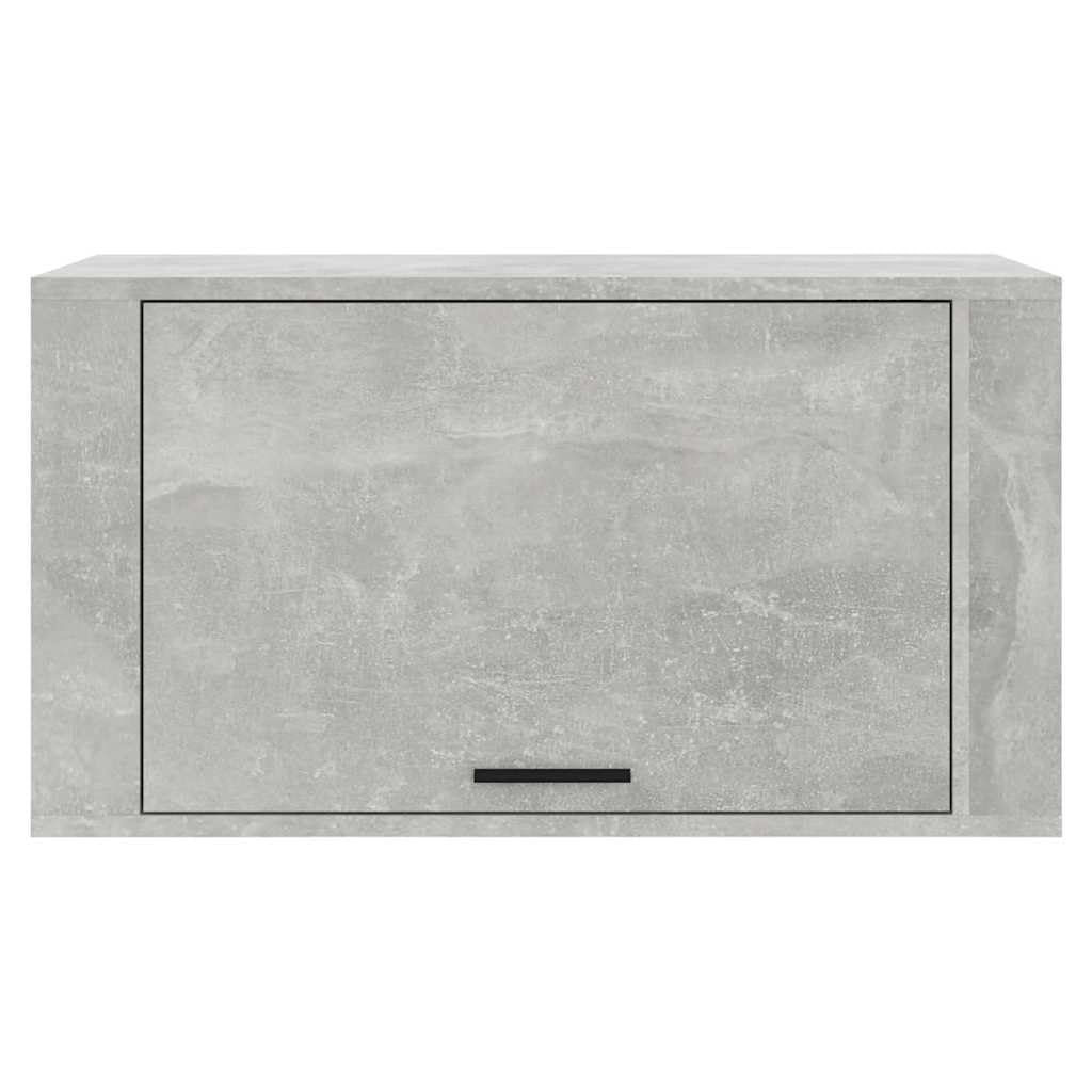 Inżynieryjna drewniana szafka na buty ścienna szary beton 70 x 35 x 38 cm