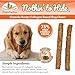 Fieldcrest Farms Nothin’ to Hide Large Roll Dog Chews, Natural Rawhide Alternative Treats for Dogs, Collagen-Based Snack for Moderate Chewers Over 50lbs, Granola Flavor, 2 Pieces