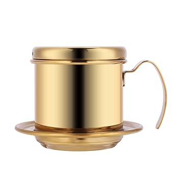 Coffee Drip Filter, Stainless Steel Pour Over Coffee Dripper Coffee Cup, for Home Kitchen Camping Use, 2.