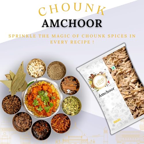 Image of Chounk Dried Amchoor Whole - 1kg, Pack of 1 | Amchur Dried Mango Slice | Natural Amchur Sabut with No Added Preservatives & No Additives | Aamchur Dry Mango Slice