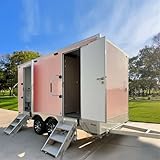 Remolque comercial remolcable para baño, baño portátil de lujo para parques, atracciones turísticas, festivales y eventos al aire libre
