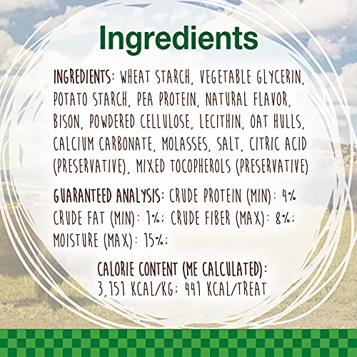 Nylabone Healthy Edibles Wild Natural Long-Lasting Dog Treats - Dog Bone Treats - Bison Flavor, Large (1 Count) #TOP3