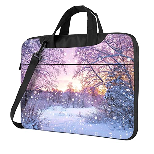 Bolso Winter impreso para portátil 15.6 pulgadas unisex miniatura 1