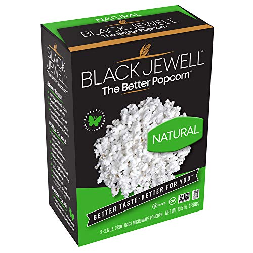 Black Jewell Gourmet Microwave Popcorn, Healthy Popcorn Snack,...