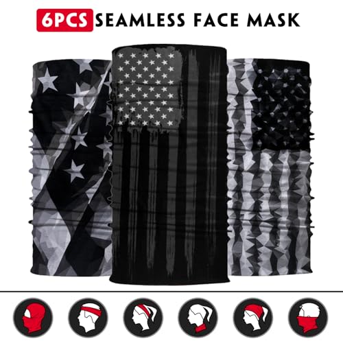 Image of Neck Gaiter for Men Women Headwear Bandana Head Wrap Face Scarf Mask Cover Warmer Balaclava-Seamless & Versatile