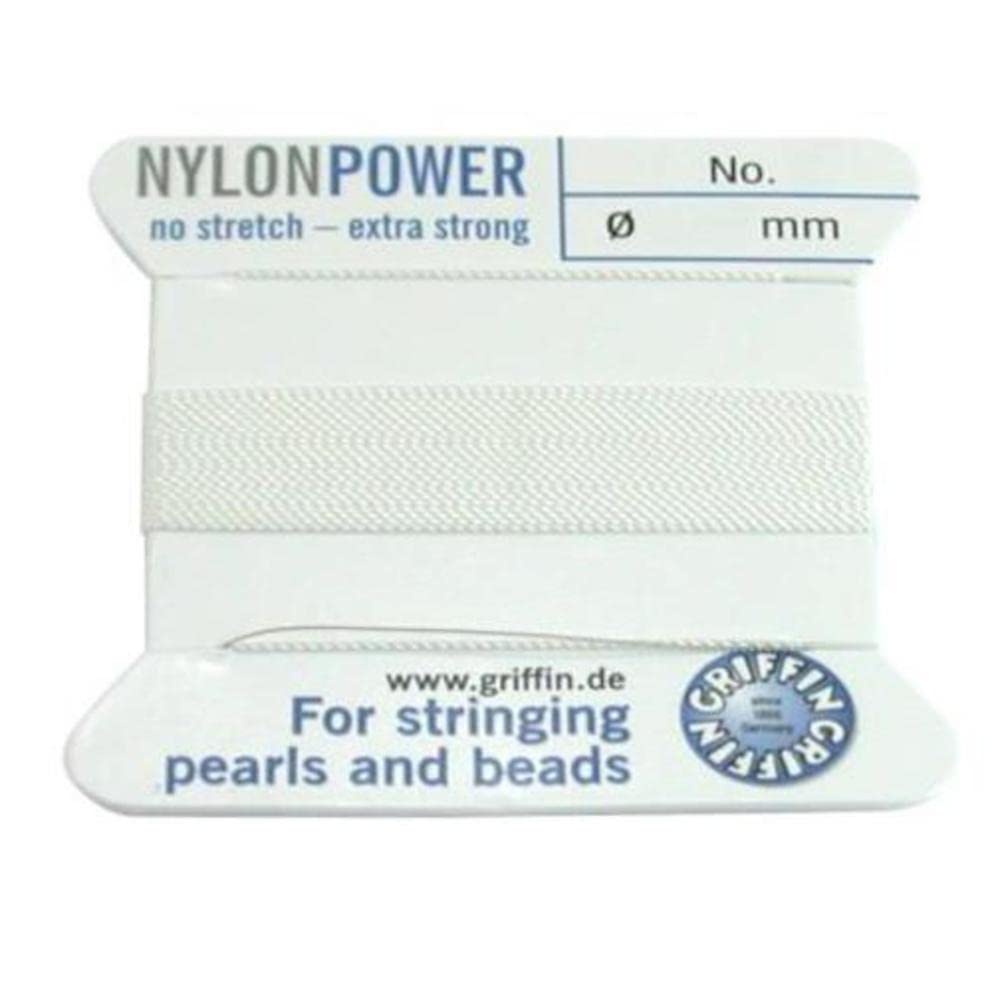 Weiß Nylon Perle Schnur # 1 – bdc-101.01