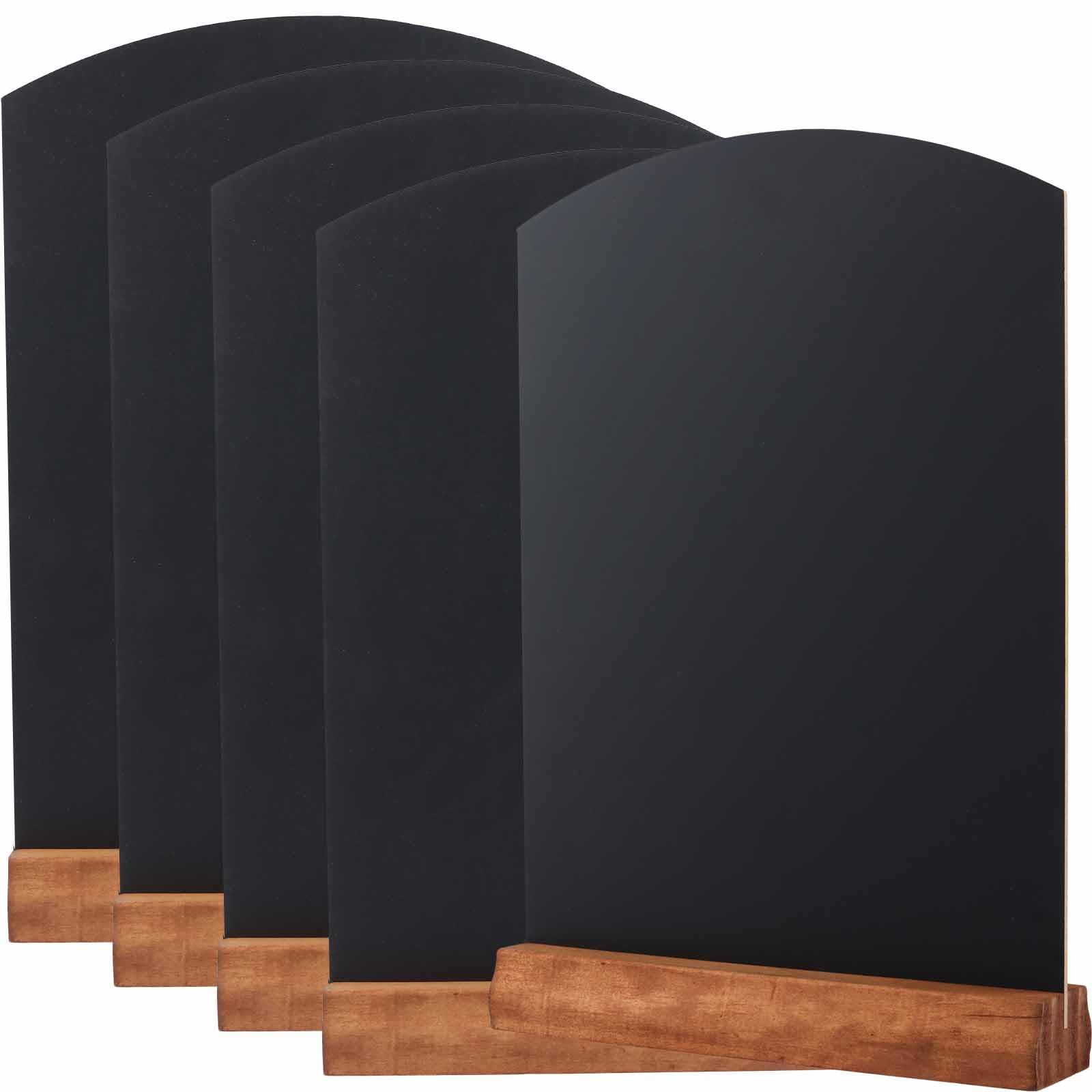 Kreidetafel, A4, doppelseitig, mit Ständer, Menü-Tafel, für Hochzeit, Restaurant, andere Veranstaltungen, 5 Stück