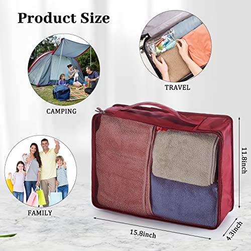 Tudomro 12 Pcs Large Packing Cubes Luggage Organizers for Suitcase Mesh Travel Organizer Bags Travel Packing Organizers for Traveling Camping Hiking2