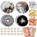 Produktbild Hallooki Haus Silikonformen Epoxidharz Formen Set, DIY Untersetzer Silikon Formen Gießformen, Resin Art Achat Tassenmatten mit Goldfolie und Fingerschutz