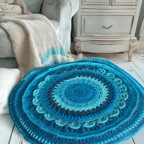 Image of ThreadArt Ombre Chunky Yarn Cake #6, 300g /316 Yds, Lavender Haze 08 | Soft super bulky #6 acrylic yarn cake for blankets, scarves, hats, crochet and knitting. Big 300g cake is machine washable.