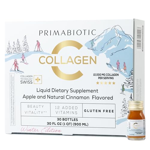 PRIMABIOTIC Liquid Collagen Winter Edition - High Collagen Content [10,000