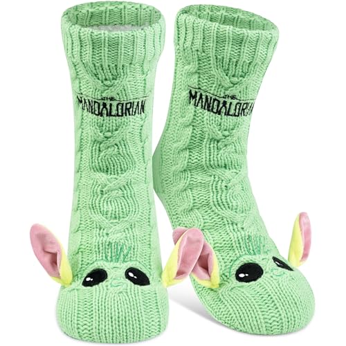 Star Wars The Mandalorian - Calcetines multicolor para hombre Grogu, verde, OneSize 40-45