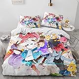 AKARDO Under Legend Tales Game Sans Frisk Duvet Covers, Soft Microfiber Washed Duvet Cover Set 3 Pieces with Zipper Closure,Beding Set (05,Full (79'x90'))