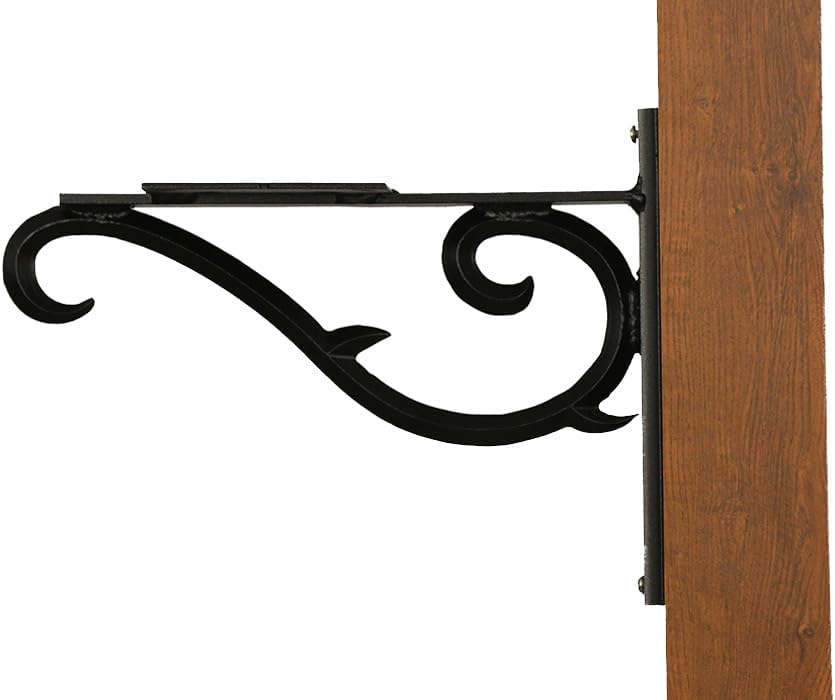 Special Lite Sorrento Mounting Bracket - Black Aluminum Mounting Bracket for Mailbox - PRO-SOR-FS-BLK