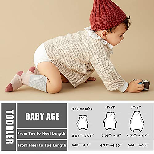 Ttizzy Toddler Baby Girls Boys Socks - Cotton Crew Socks For Baby Gifts Pack (Yellow, 2-3T) #TOP5