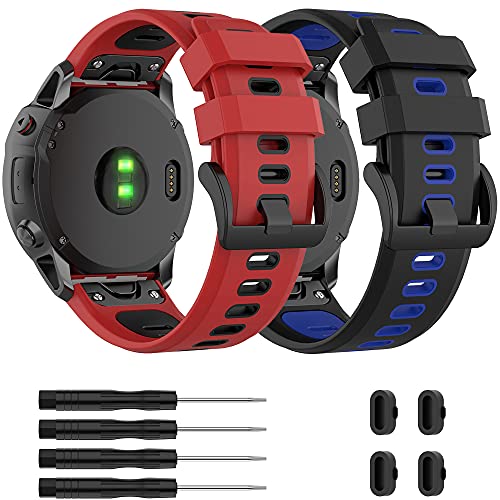 JUNENTER �_�X�g�v���O�t�������o���h Garmin Fenix 5x/6x/Fenix 3/Fenix 3 HR/Fenix 5x Plus/Fenix 6x Pro/Descent MK1/D2 Delta PX �X�}�[�g�E�H�b�` �����Y�p (�I