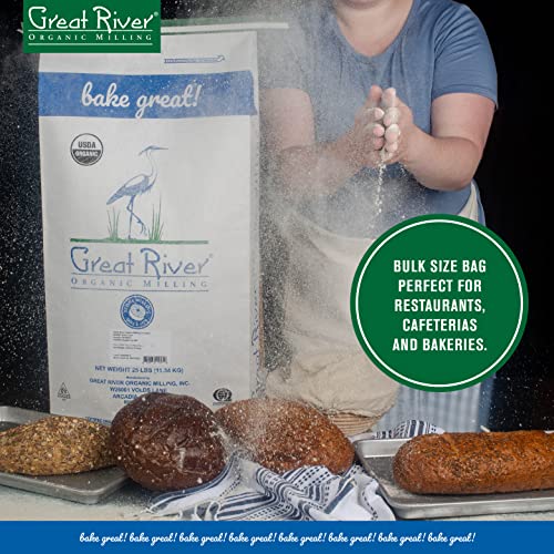 Great River Organic Milling, Specialty Flour, Dark Rye Flour, Stone Ground, Organic, 25-Pounds (Pack Of 1) #TOP3