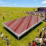 Tragbare Bühnenplattform, 272 kg Tragkraft, zusammenklappbares Performance-Deck für Bandveranstaltungen, Konzerte, Bars